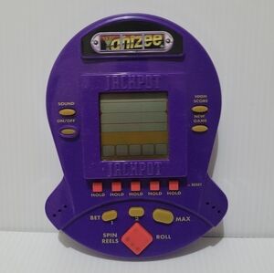 Yahtzee Jackpot Hasbro Handheld Electronic Game Batteries Included 1999.